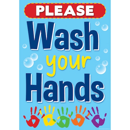 TEACHER CREATED RESOURCES Wash Your Hands Positive Poster TCR7498